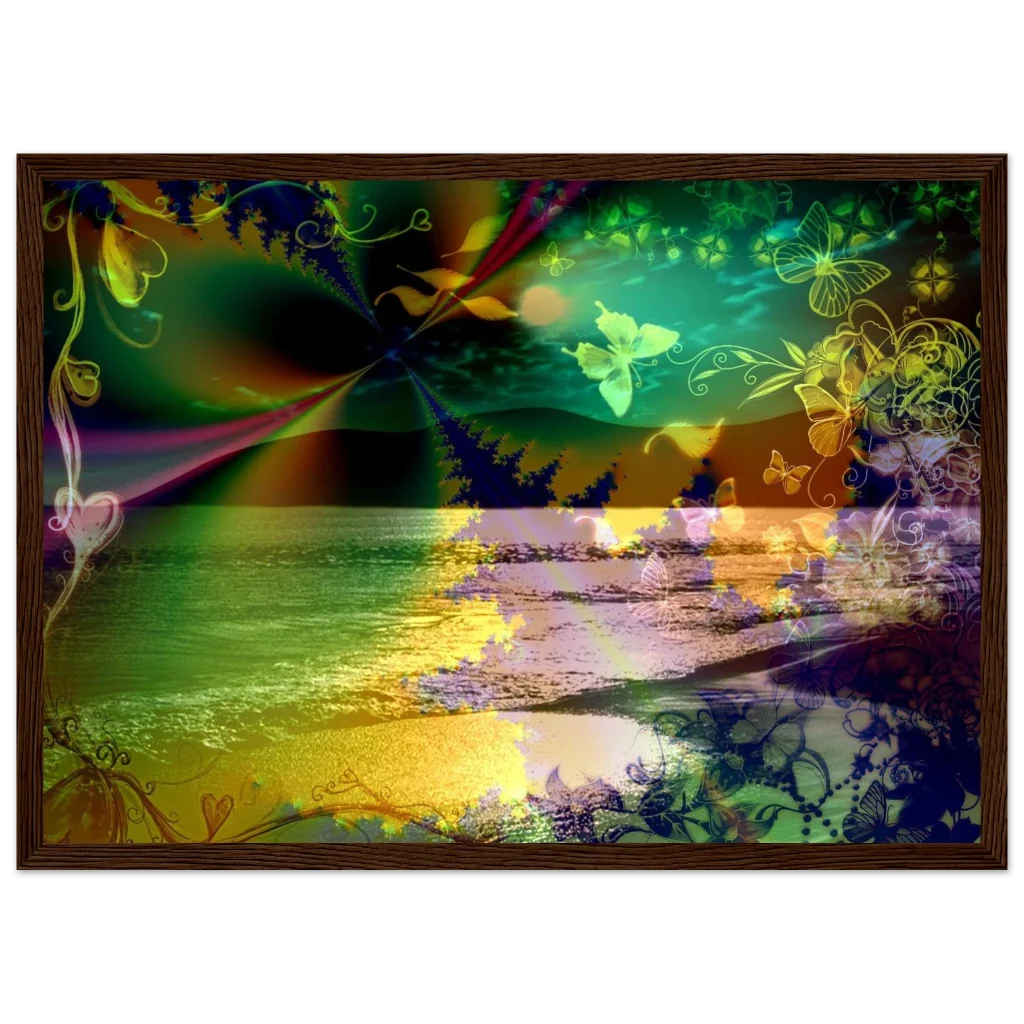Bay of butterflies - Framed Print - Poster