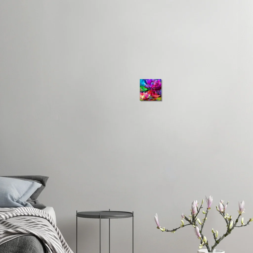 entangled mandalas Canvas brusting with colour with this vibrant digital print - Poster