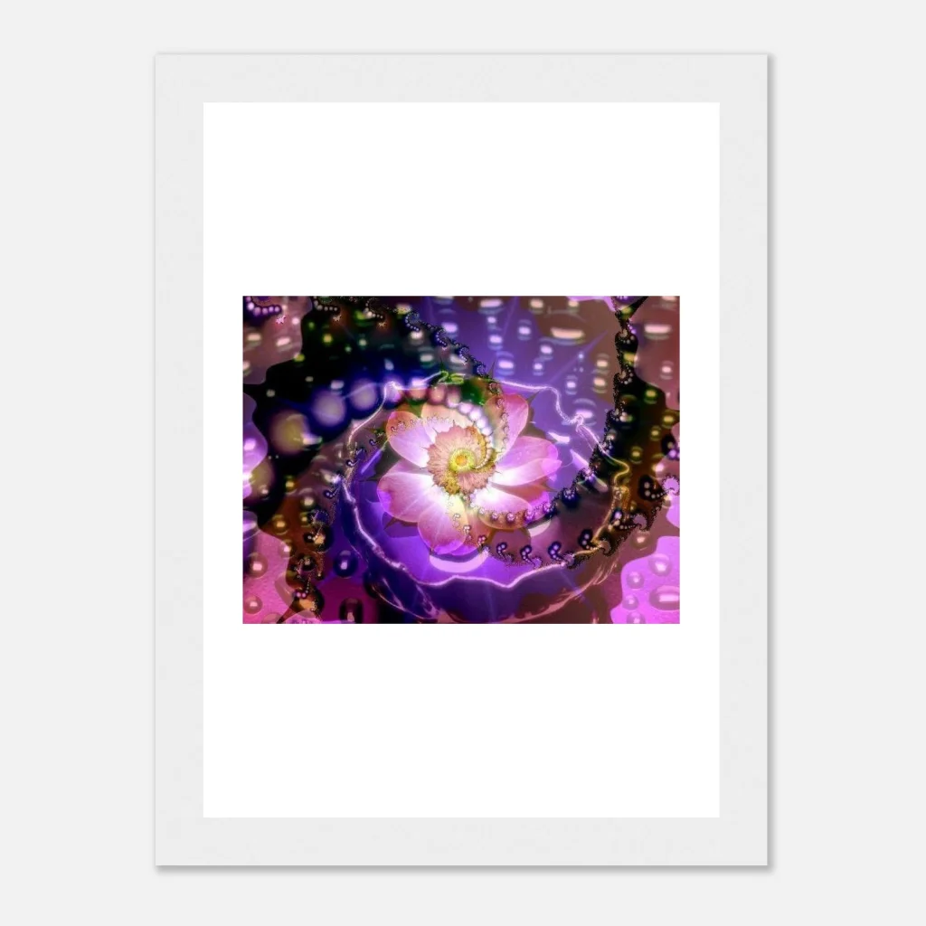 vibarent flower Premium Matte Paper Wooden Framed Poster - Poster