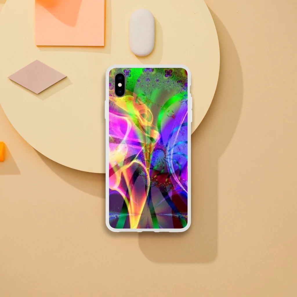 iphonecase Flexi case neon coloured digital print - Poster