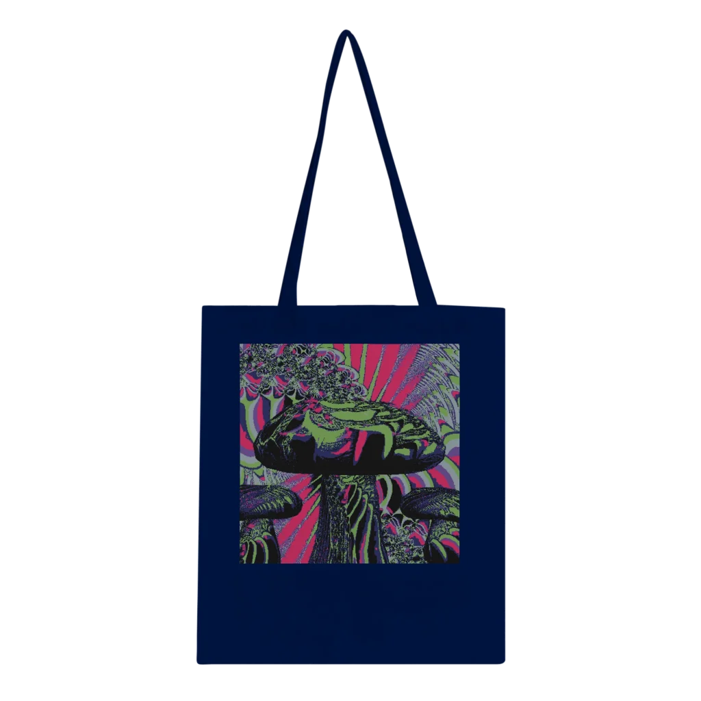 magic mushroom room Classic Tote Bag/beach bag visionary fractal art print - Poster
