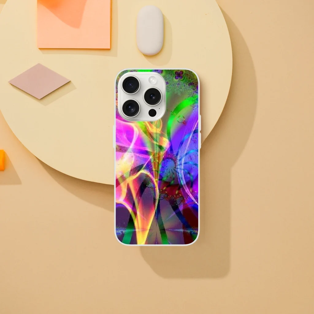 iphonecase Flexi case neon coloured digital print - Poster