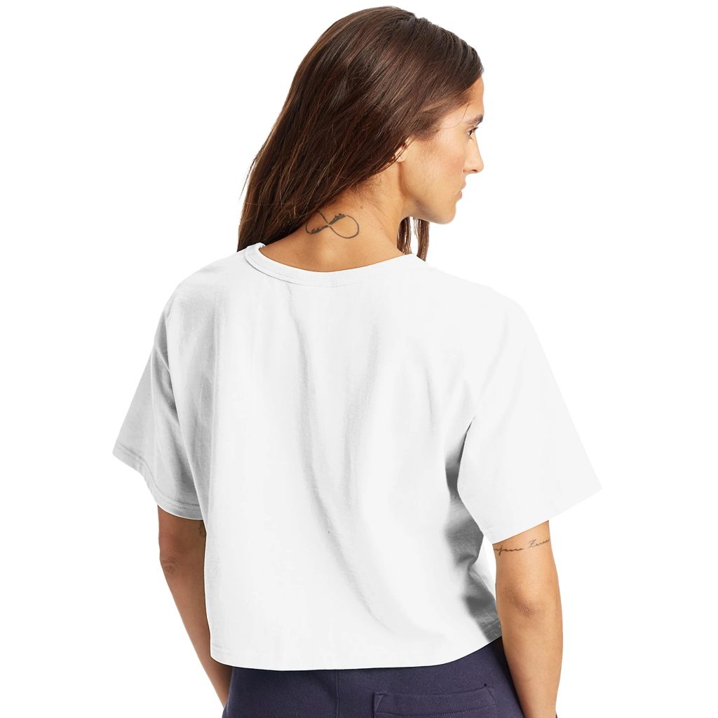 Women's Cropped Heritage Crewneck T-Shirt | Champion T453W - Poster