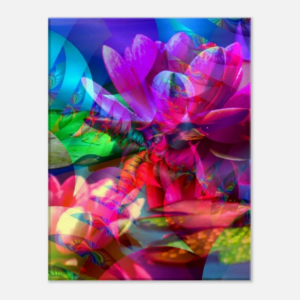 entangled mandalas Canvas brusting with colour with this vibrant digital print - Poster