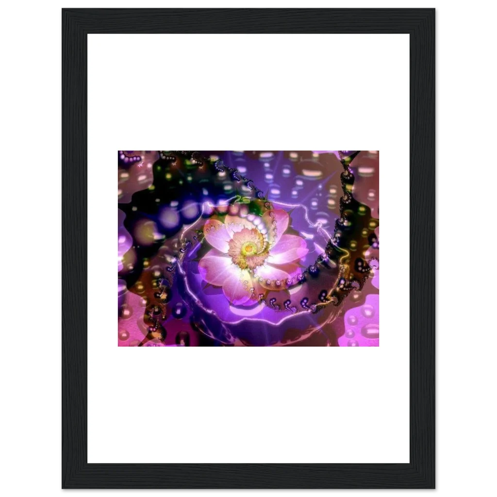 vibarent flower Premium Matte Paper Wooden Framed Poster - Poster