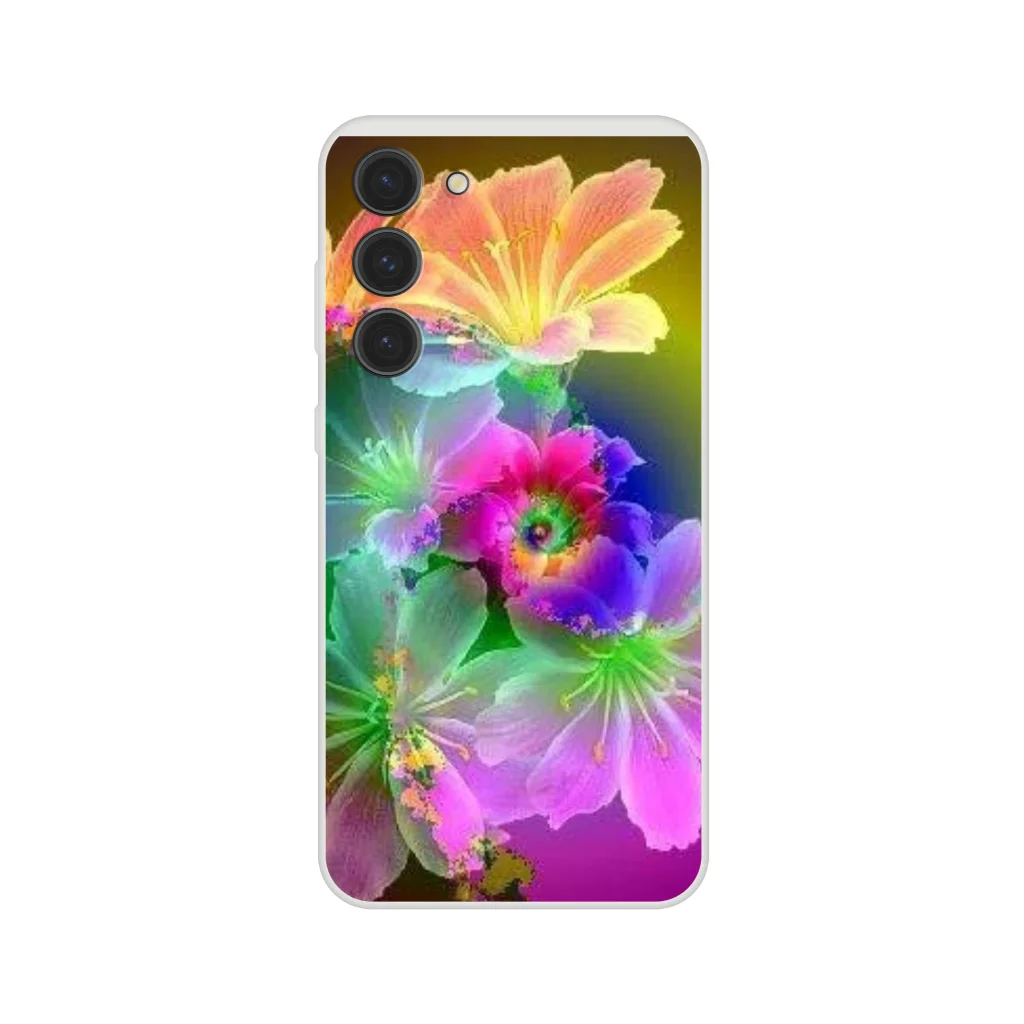 samsung Flexi case neon digital art prints - Poster