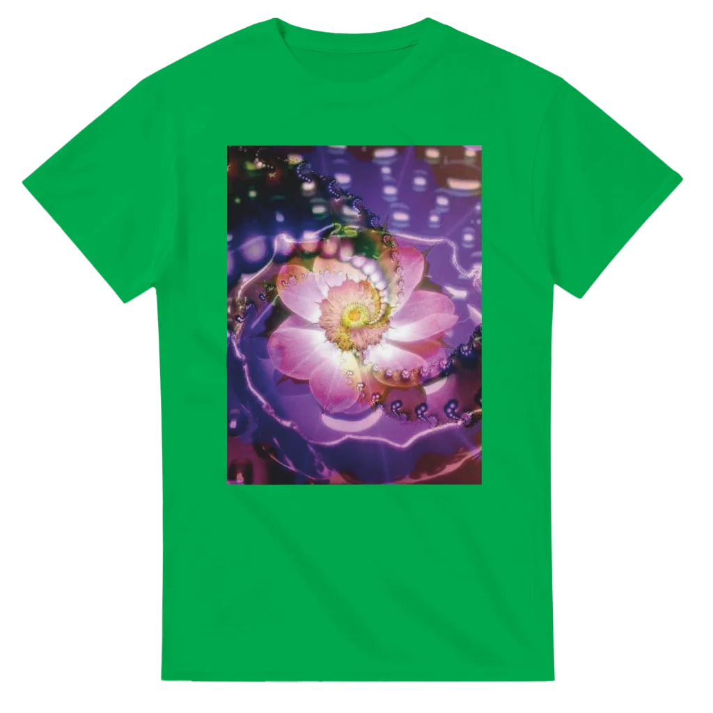vibrant flower Heavyweight Unisex Crewneck T-shirt | Gildan® 5000 tshirt art print - Poster