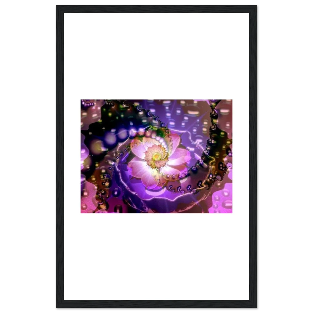 vibarent flower Premium Matte Paper Wooden Framed Poster - Poster