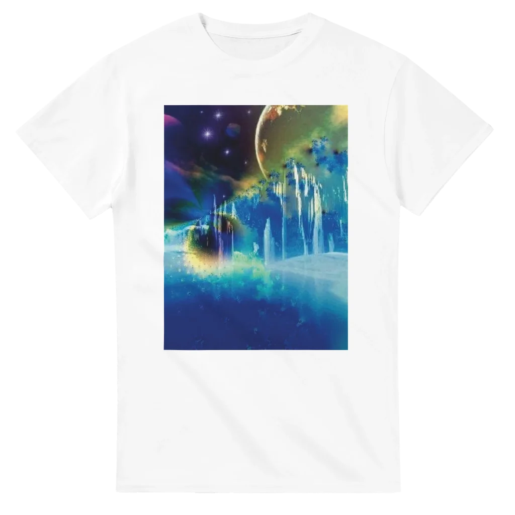 Framed Art Print of trance Heavyweight Unisex Crewneck T-shirt | Gildan® 5000 trippy fractral art prints
