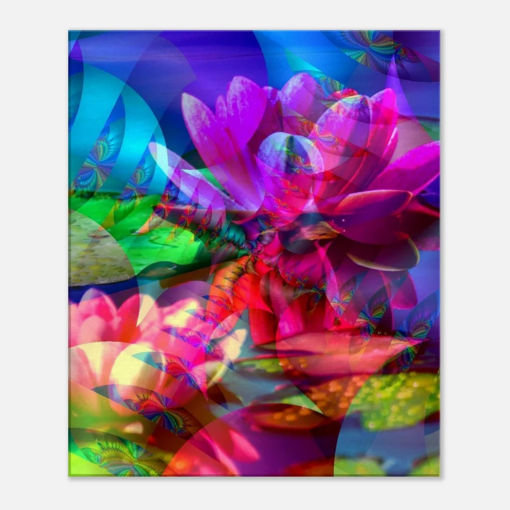 entangled mandalas Canvas brusting with colour with this vibrant digital print - Poster