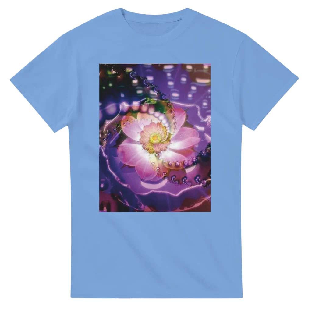 vibrant flower Heavyweight Unisex Crewneck T-shirt | Gildan® 5000 tshirt art print - Poster
