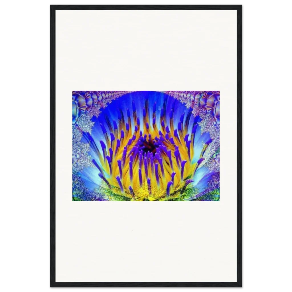 radiant flower Museum-Quality Matte Paper Wooden Framed Poster - Poster