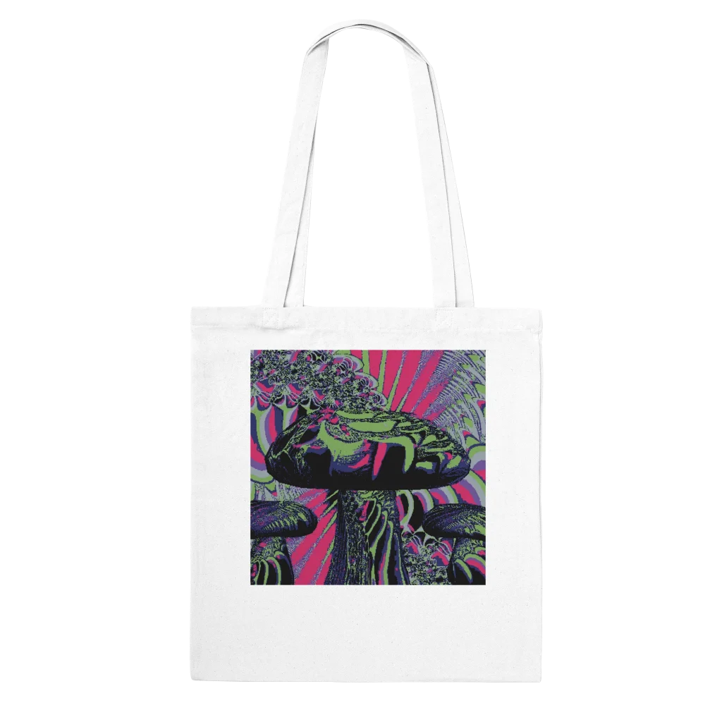 magic mushroom room Classic Tote Bag/beach bag visionary fractal art print - Poster