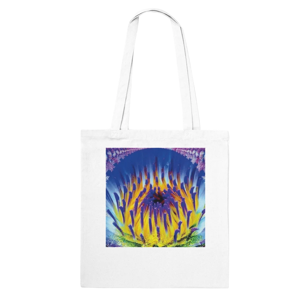 radiant flower print Classic Tote Bag - Poster