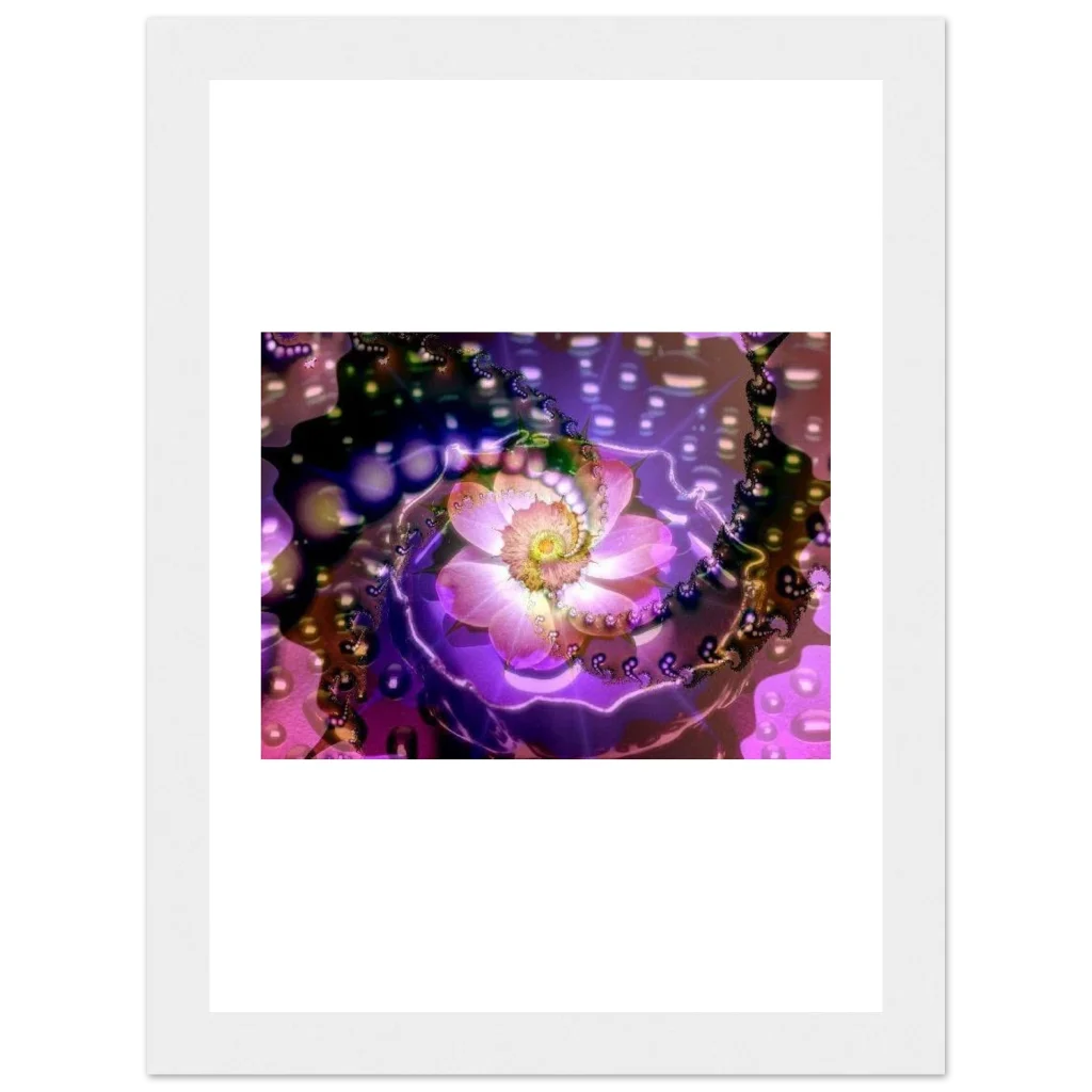 vibarent flower Premium Matte Paper Wooden Framed Poster - Poster