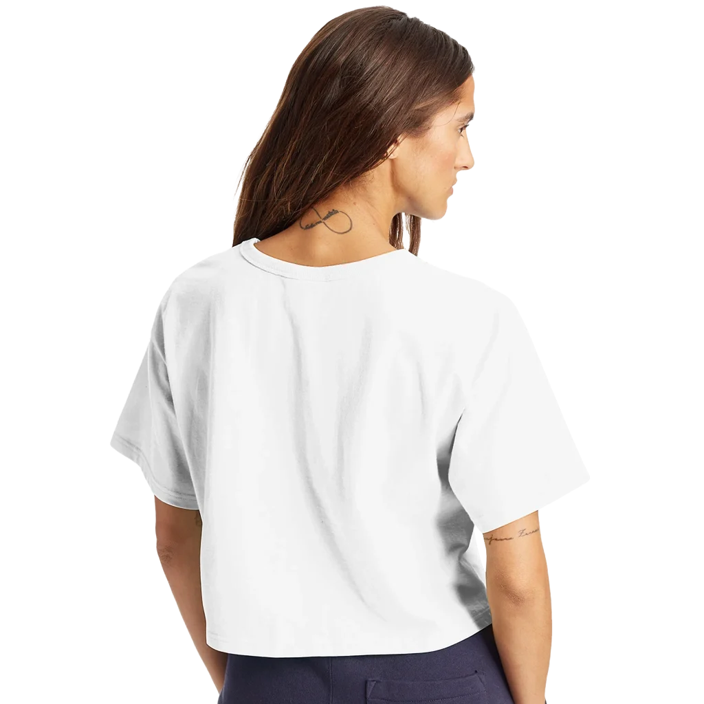 dancing mandalas Women's Cropped Heritage Crewneck T-Shirt | Champion T453W - Poster