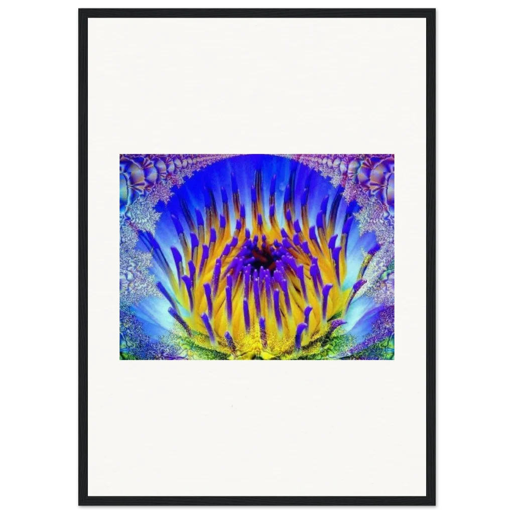 radiant flower Museum-Quality Matte Paper Wooden Framed Poster - Poster