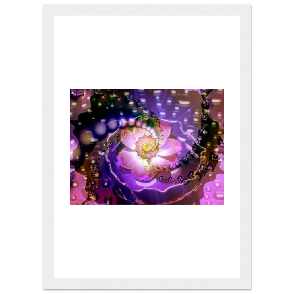 vibarent flower Premium Matte Paper Wooden Framed Poster - Poster