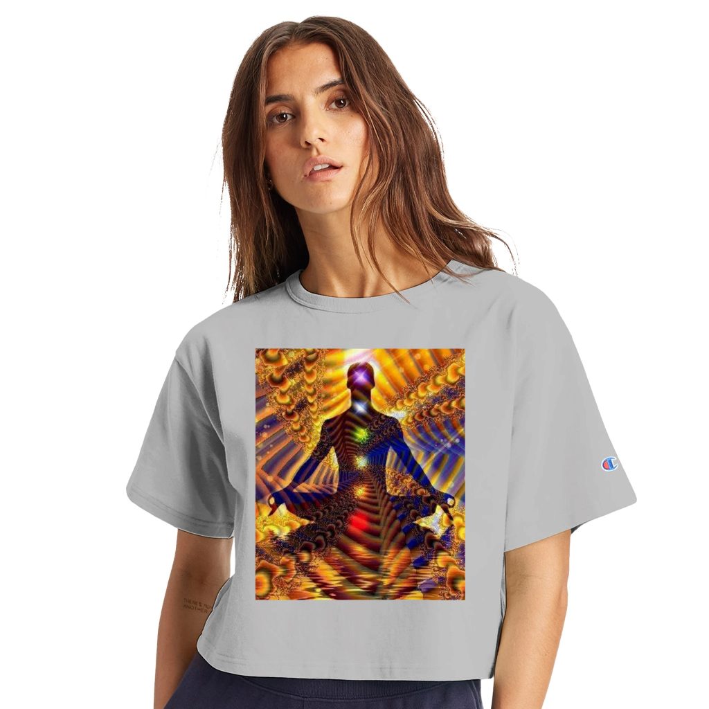 Women's Cropped Heritage Crewneck T-Shirt | Champion T453W - Poster