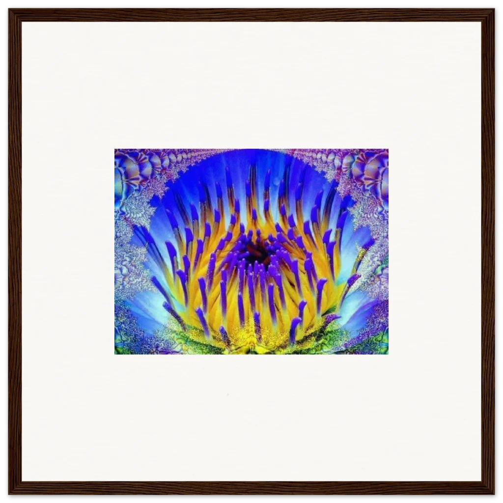 radiant flower Museum-Quality Matte Paper Wooden Framed Poster - Poster