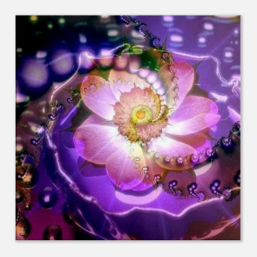 life enhancing colour Canvas bright digital fractal art prints - Poster