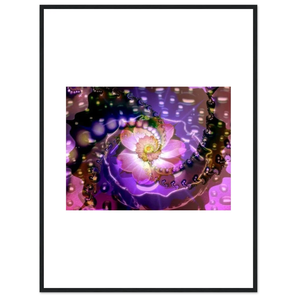 vibarent flower Premium Matte Paper Wooden Framed Poster - Poster