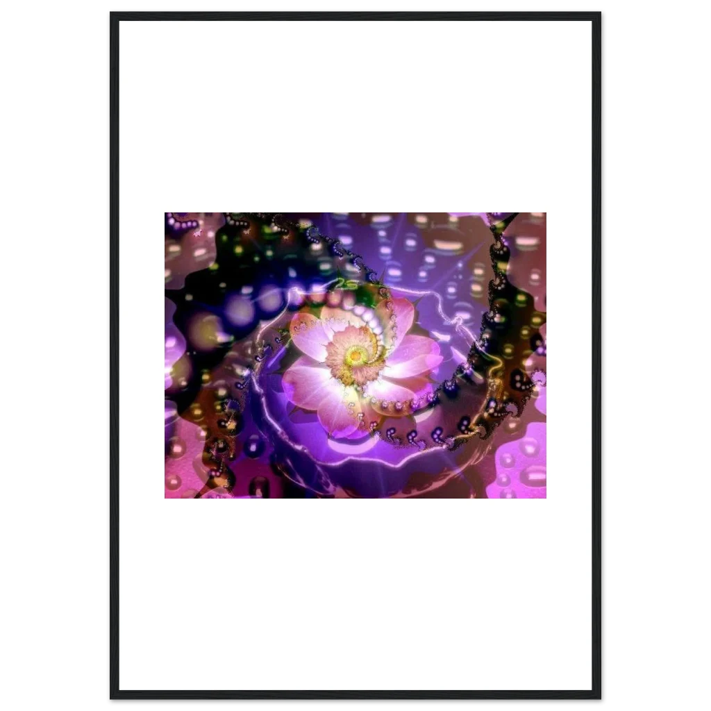 vibarent flower Premium Matte Paper Wooden Framed Poster - Poster