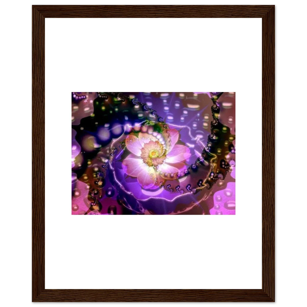 vibarent flower Premium Matte Paper Wooden Framed Poster - Poster