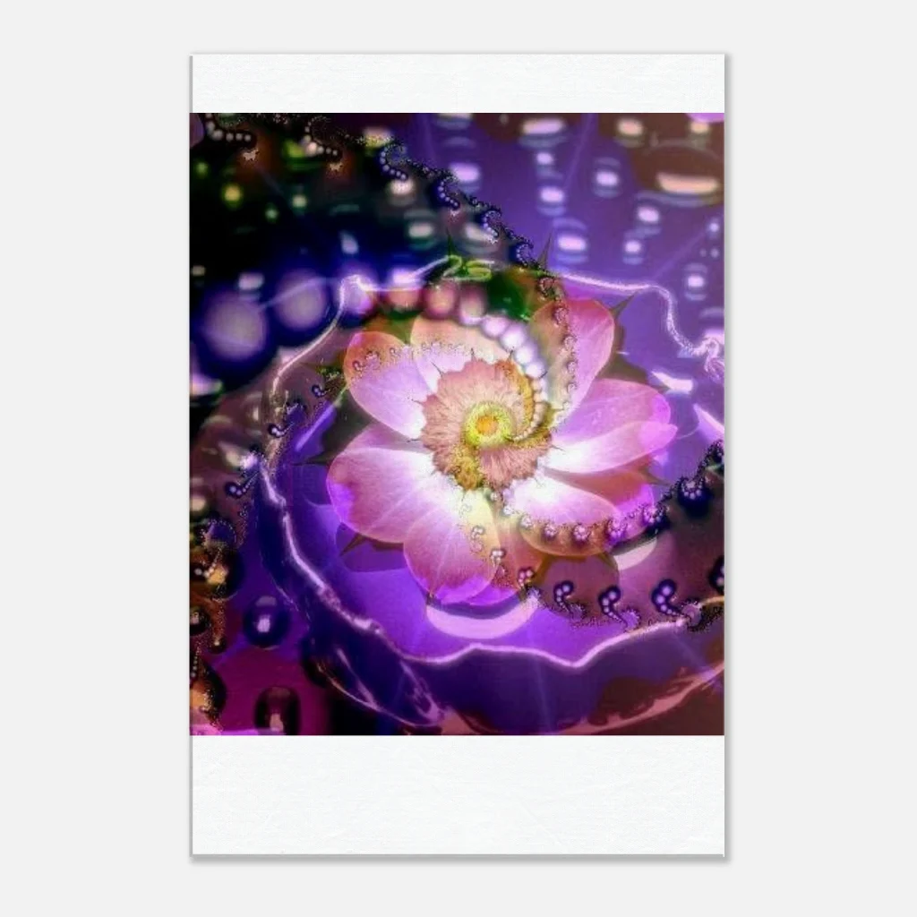life enhancing colour Canvas bright digital fractal art prints - Poster