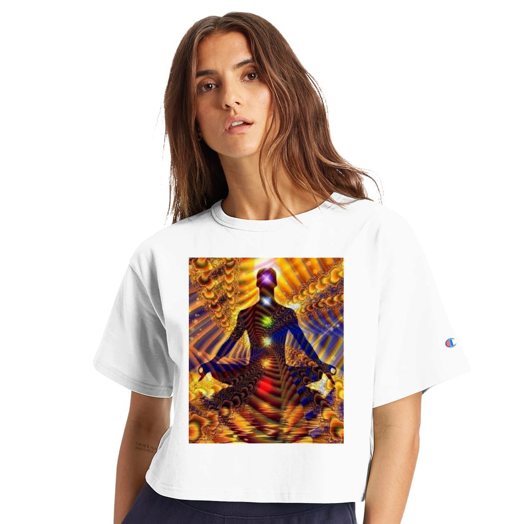 Women's Cropped Heritage Crewneck T-Shirt | Champion T453W - Poster