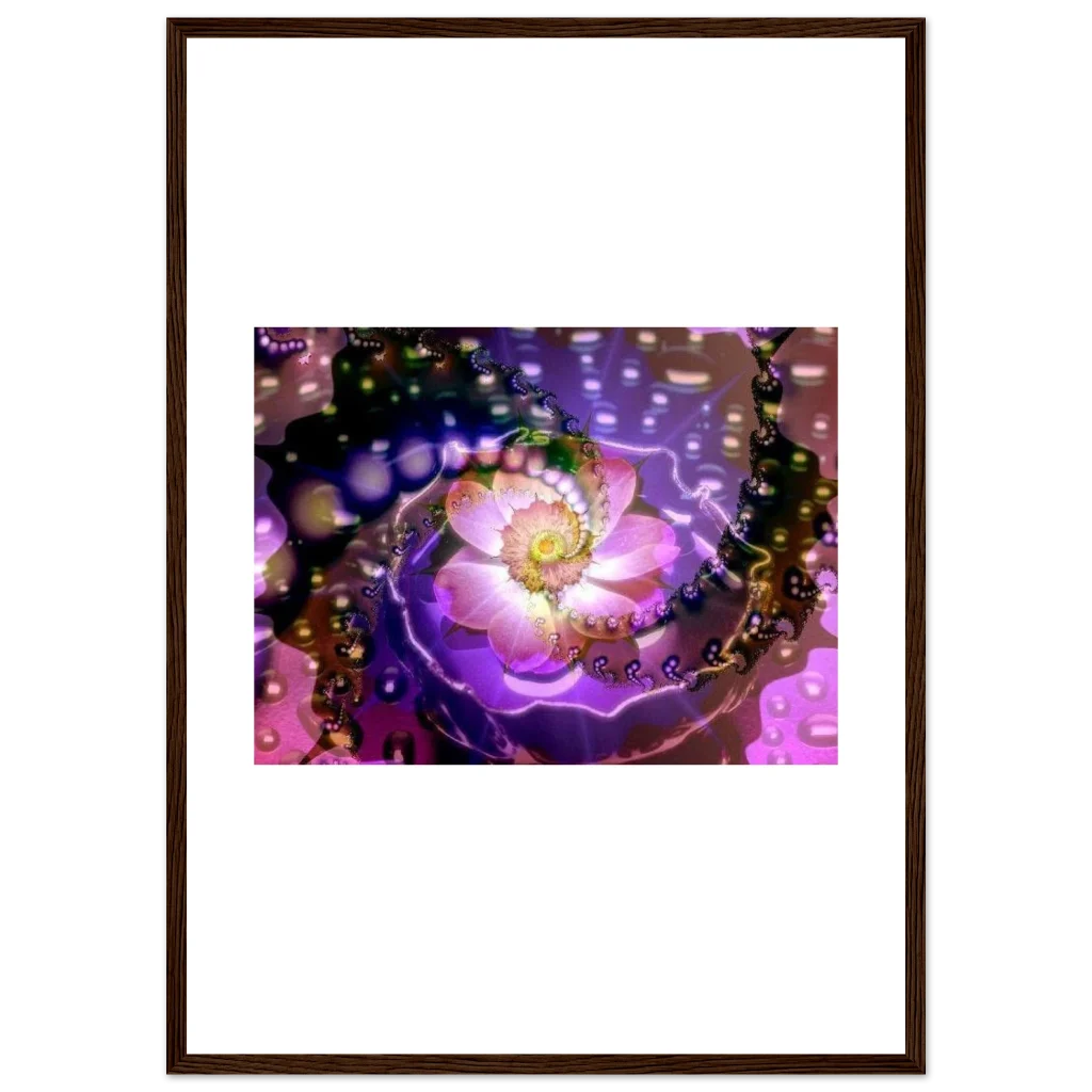 vibarent flower Premium Matte Paper Wooden Framed Poster - Poster