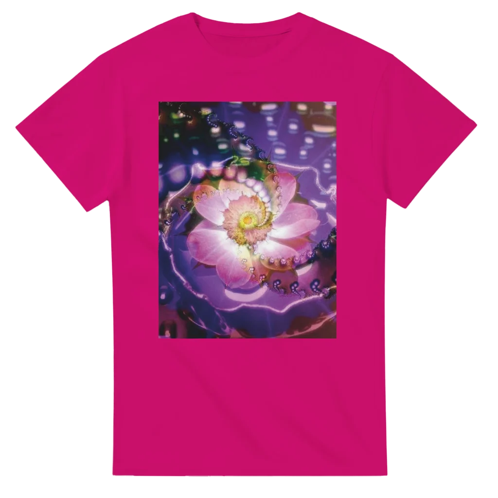 vibrant flower Heavyweight Unisex Crewneck T-shirt | Gildan® 5000 tshirt art print - Poster