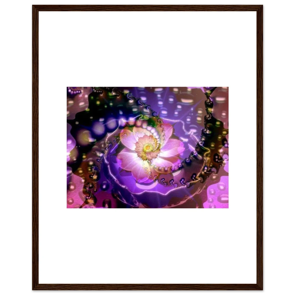 vibarent flower Premium Matte Paper Wooden Framed Poster - Poster