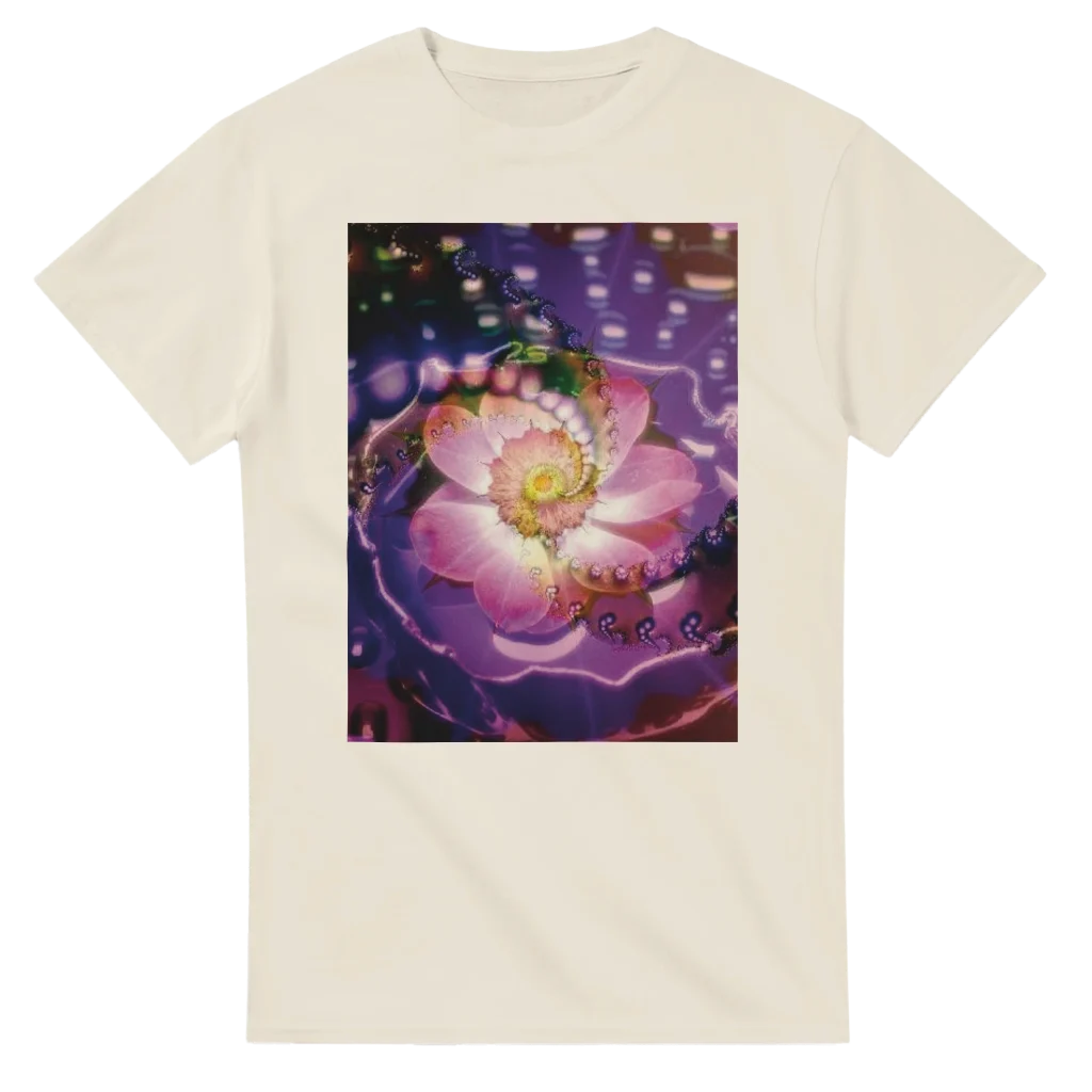 vibrant flower Heavyweight Unisex Crewneck T-shirt | Gildan® 5000 tshirt art print - Poster