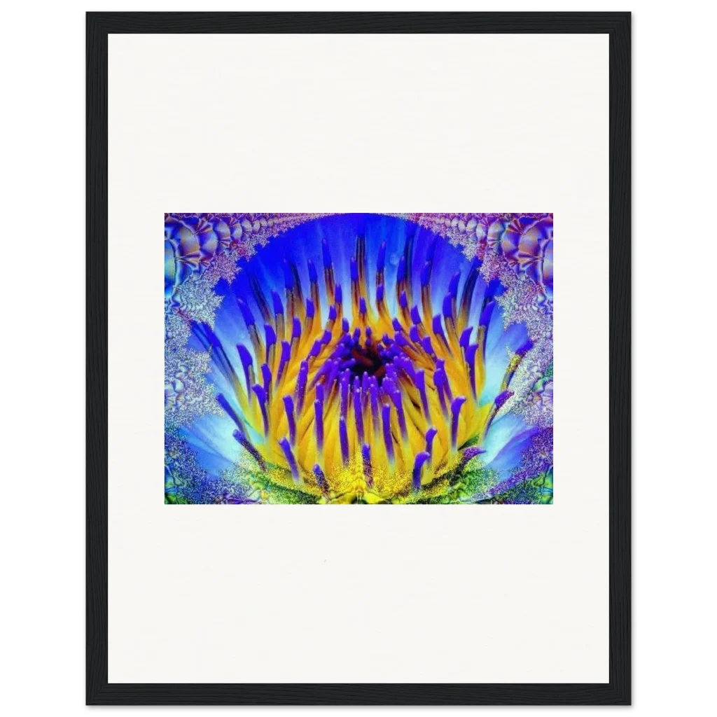 radiant flower Museum-Quality Matte Paper Wooden Framed Poster - Poster