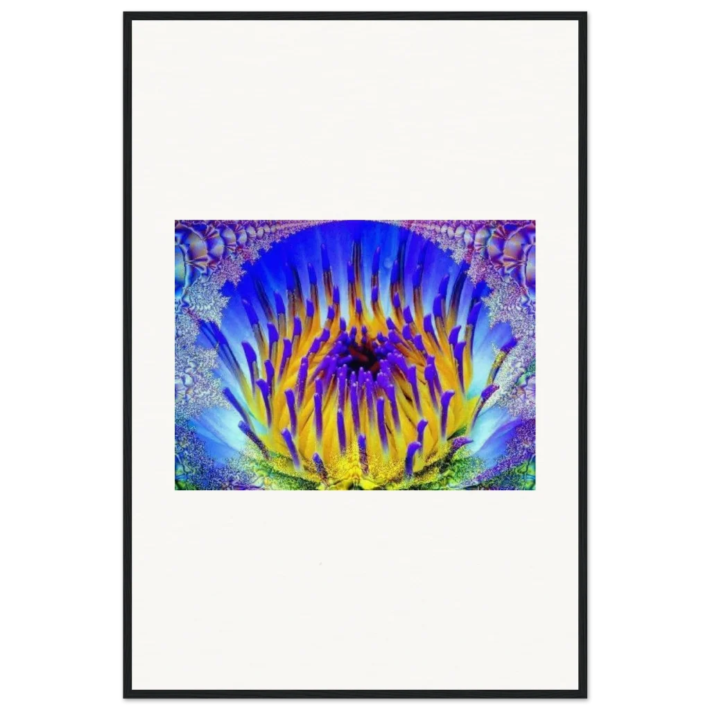 radiant flower Museum-Quality Matte Paper Wooden Framed Poster - Poster