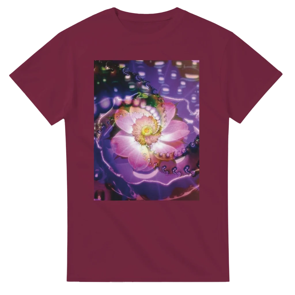 vibrant flower Heavyweight Unisex Crewneck T-shirt | Gildan® 5000 tshirt art print - Poster