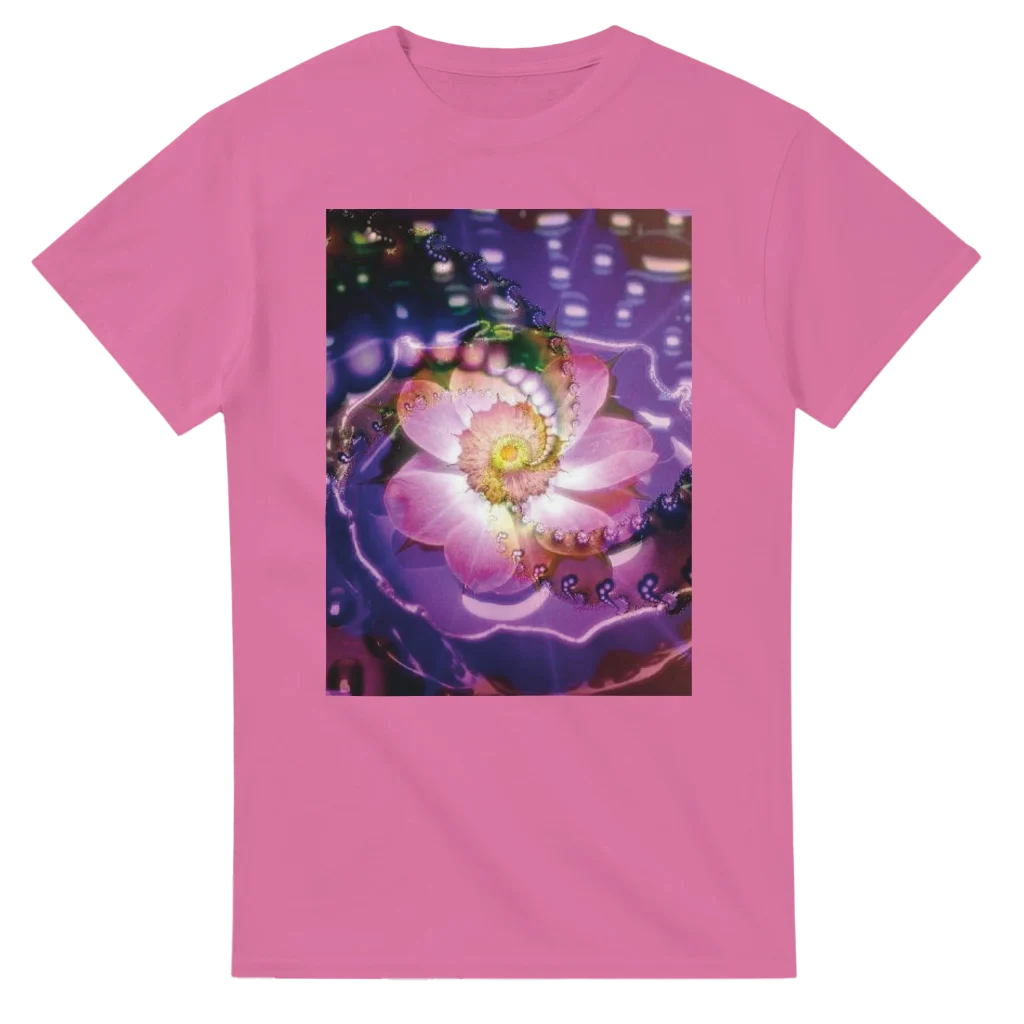 vibrant flower Heavyweight Unisex Crewneck T-shirt | Gildan® 5000 tshirt art print - Poster