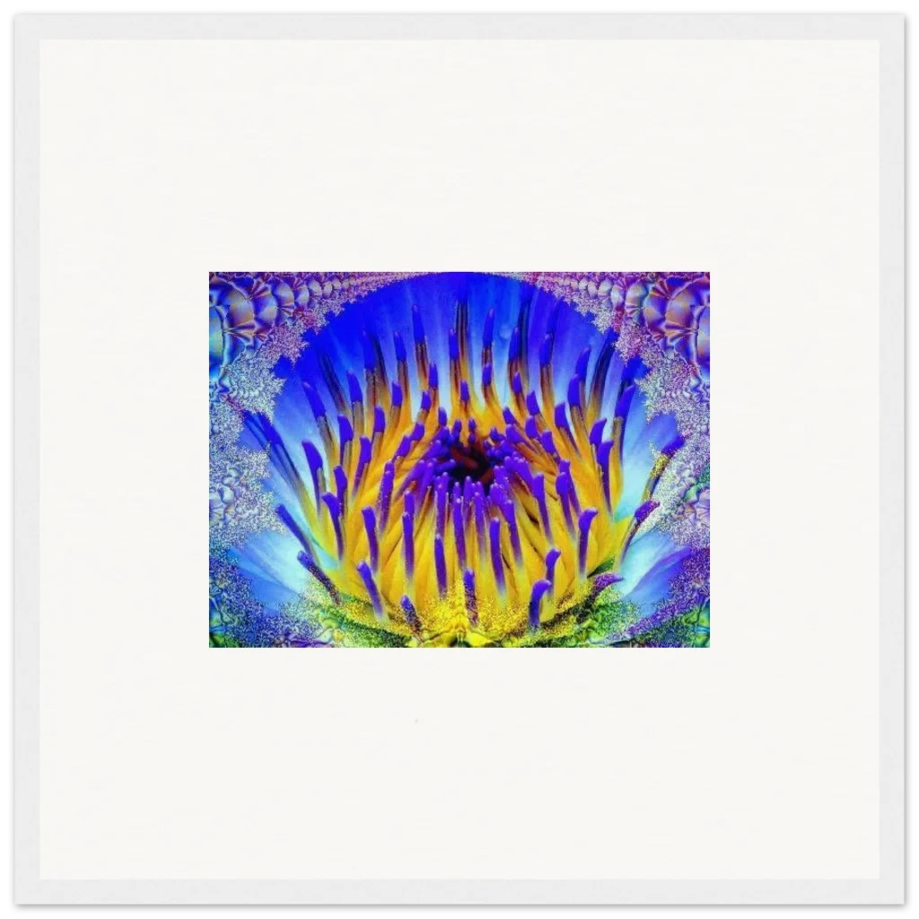radiant flower Museum-Quality Matte Paper Wooden Framed Poster - Poster