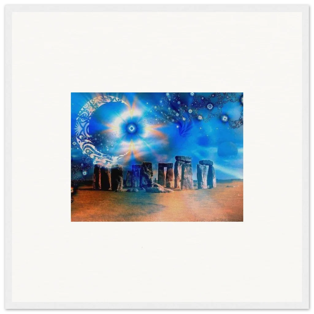 mystic stonehenge Museum-Quality Matte Paper Wooden Framed Poster - Poster
