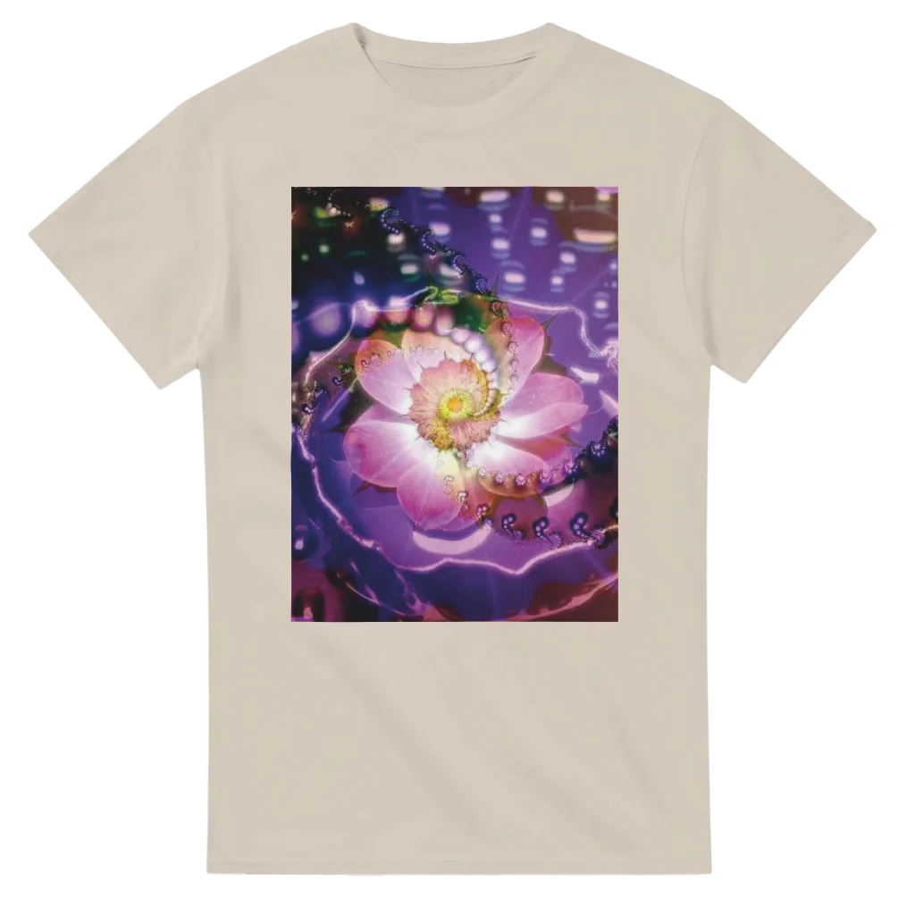 vibrant flower Heavyweight Unisex Crewneck T-shirt | Gildan® 5000 tshirt art print - Poster