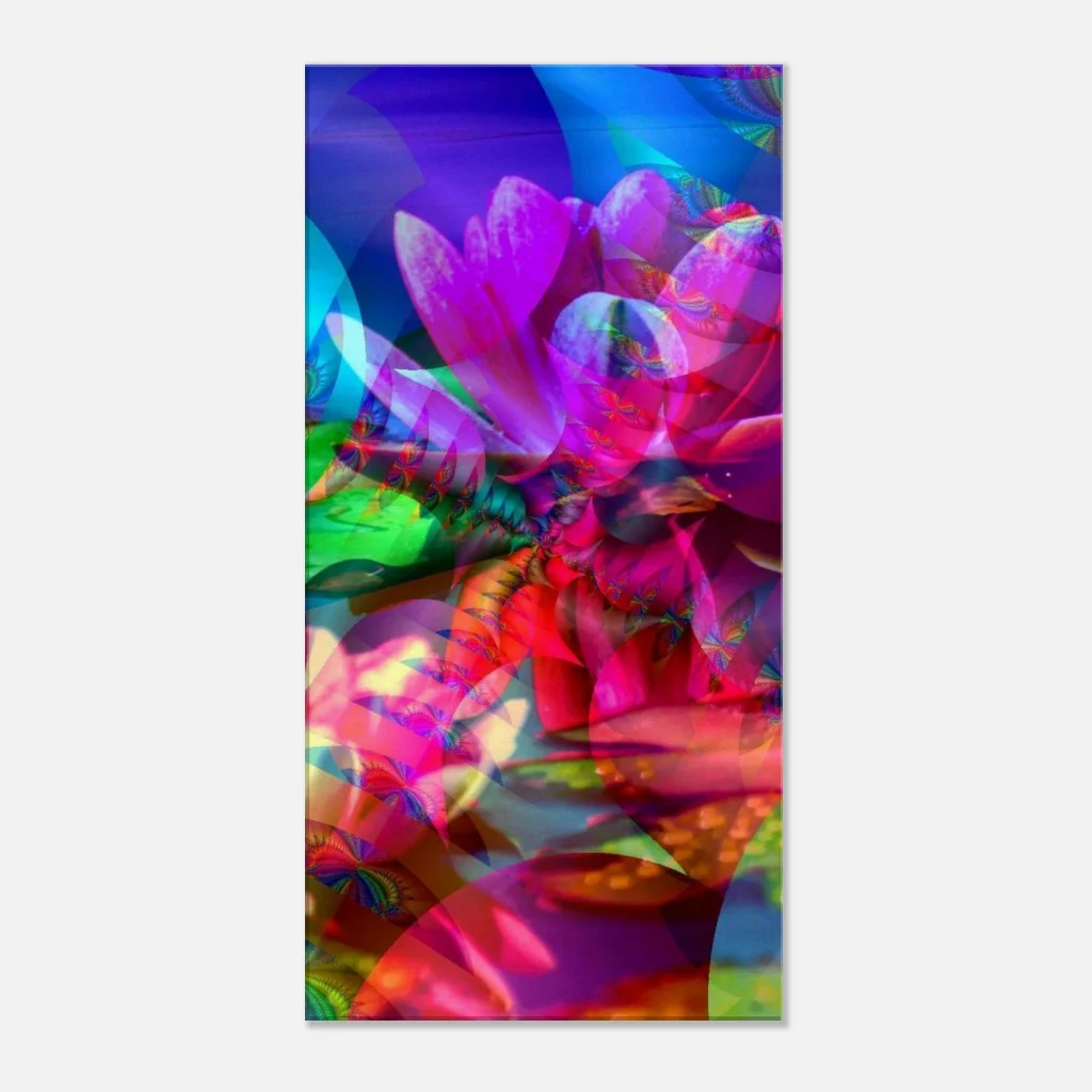 entangled mandalas Canvas brusting with colour with this vibrant digital print - Poster