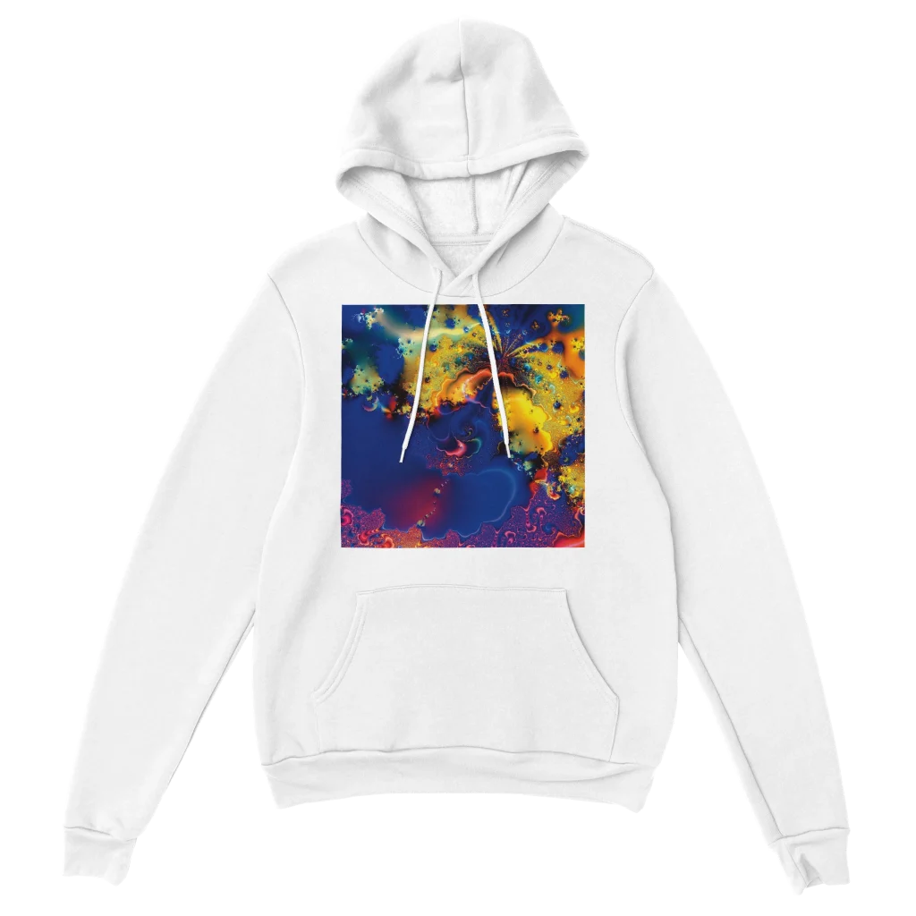 Trippy Art Hoodie — Brian Exton Digital Art Vibrant Psychedelic Pullover (50% Cotton / 50% Polyester) - Poster