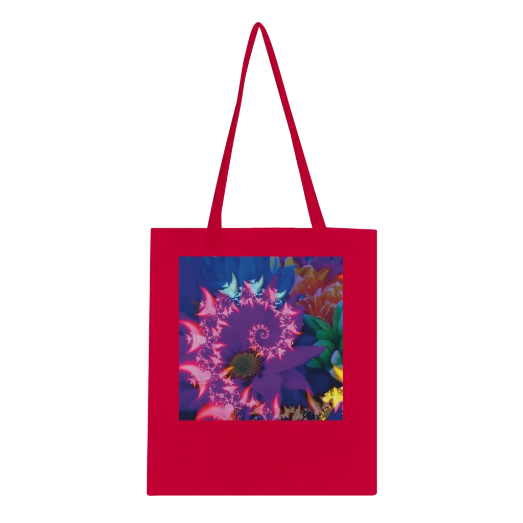 neon spiral Classic Tote Bag - Poster