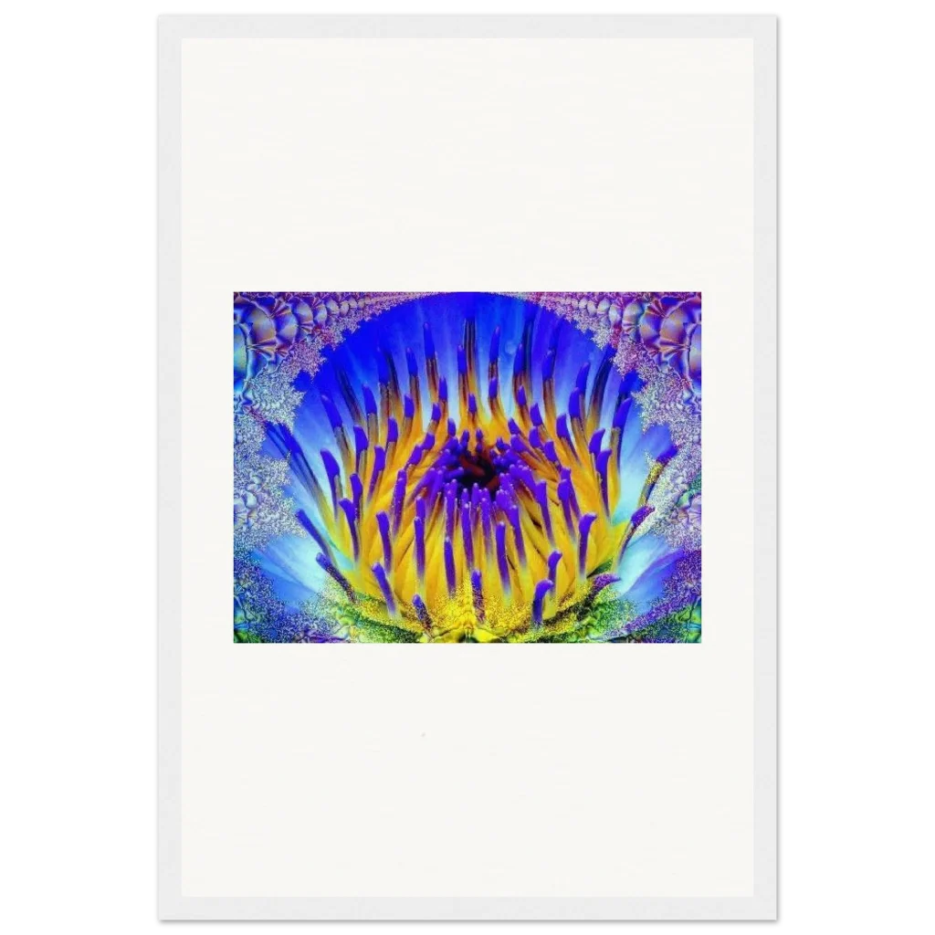 radiant flower Museum-Quality Matte Paper Wooden Framed Poster - Poster