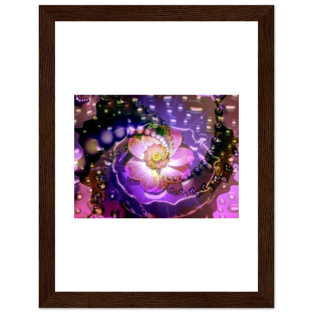 vibarent flower Premium Matte Paper Wooden Framed Poster - Poster
