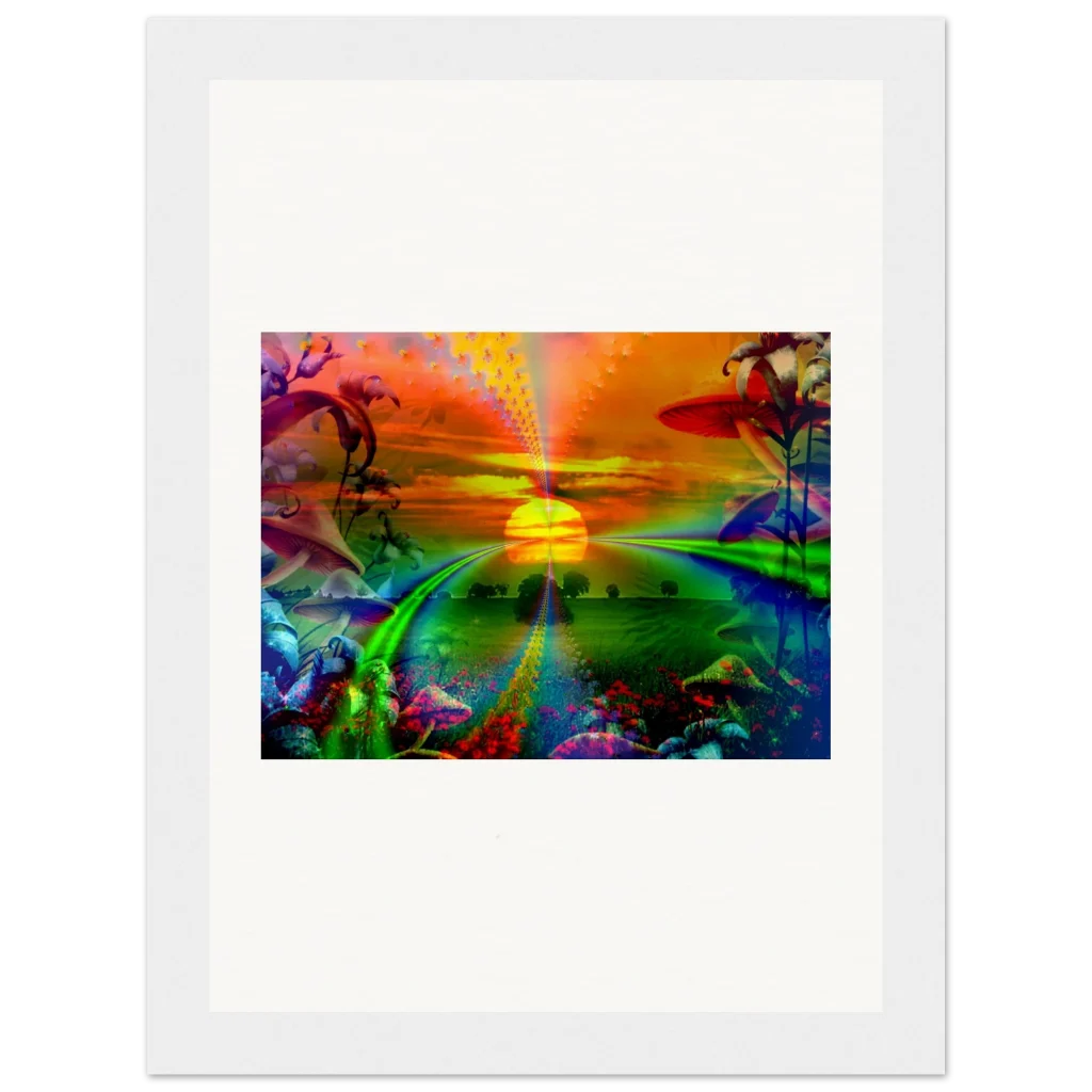 Framed Art Print of awakening meadow Museum-Quality Matte Paper Wooden Framed Poster