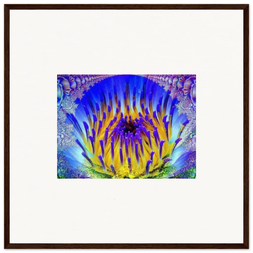 radiant flower Museum-Quality Matte Paper Wooden Framed Poster - Poster