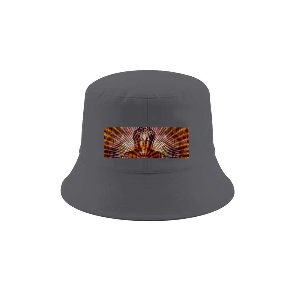 golden buddha Reversible Bucket Hat | Beechfield B686 - Poster