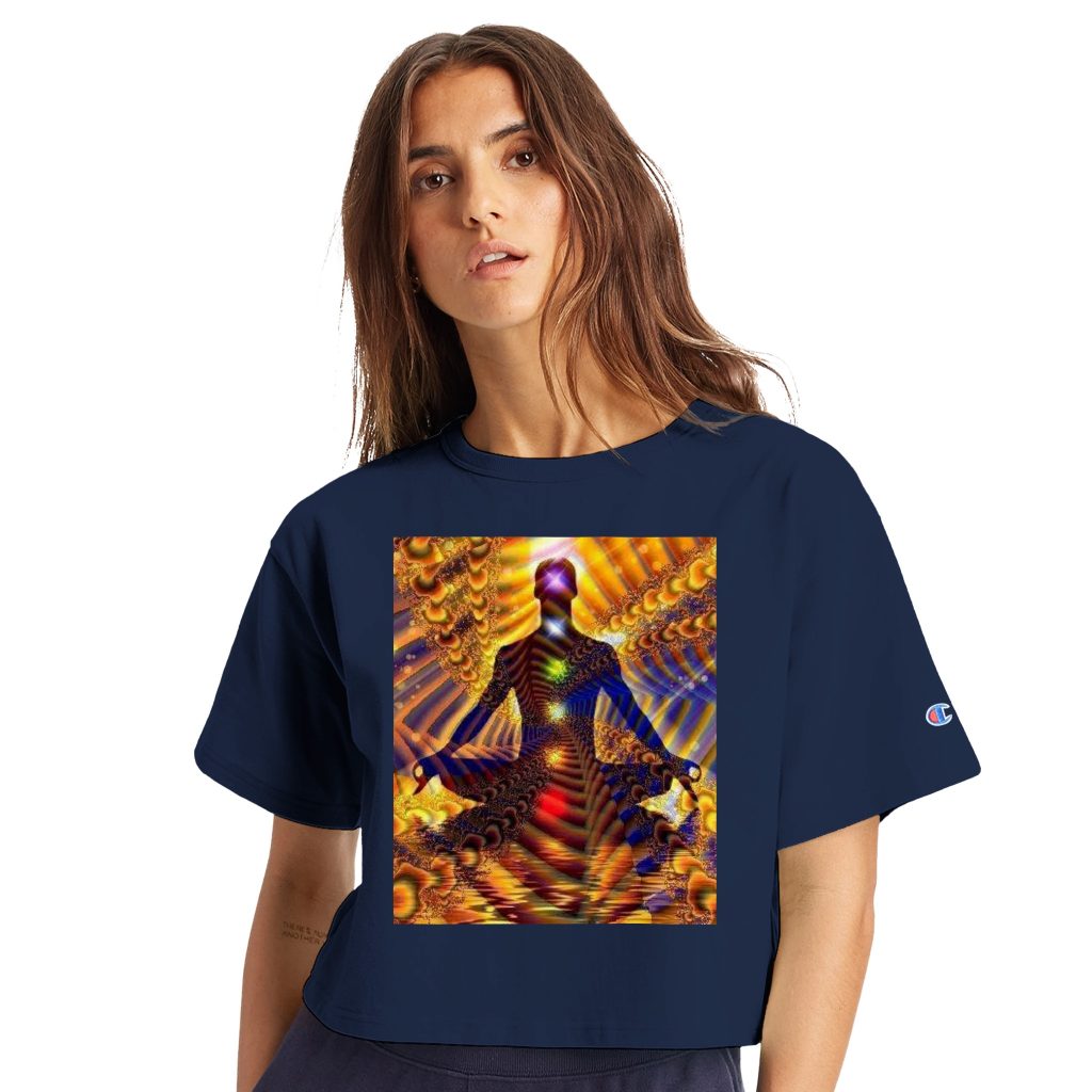 Women's Cropped Heritage Crewneck T-Shirt | Champion T453W - Poster
